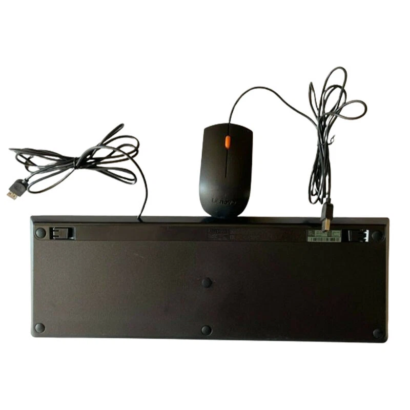 Lenovo SK-8823 Wired USB Keyboard Black and Mouse Optical Sensor Used - Image 2 of 3