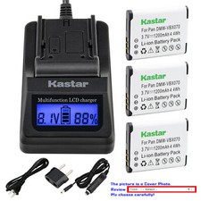 Kastar Battery LCD Fast Charger for Pentax D-LI88 Pentax Optio W90 Optio WS80
