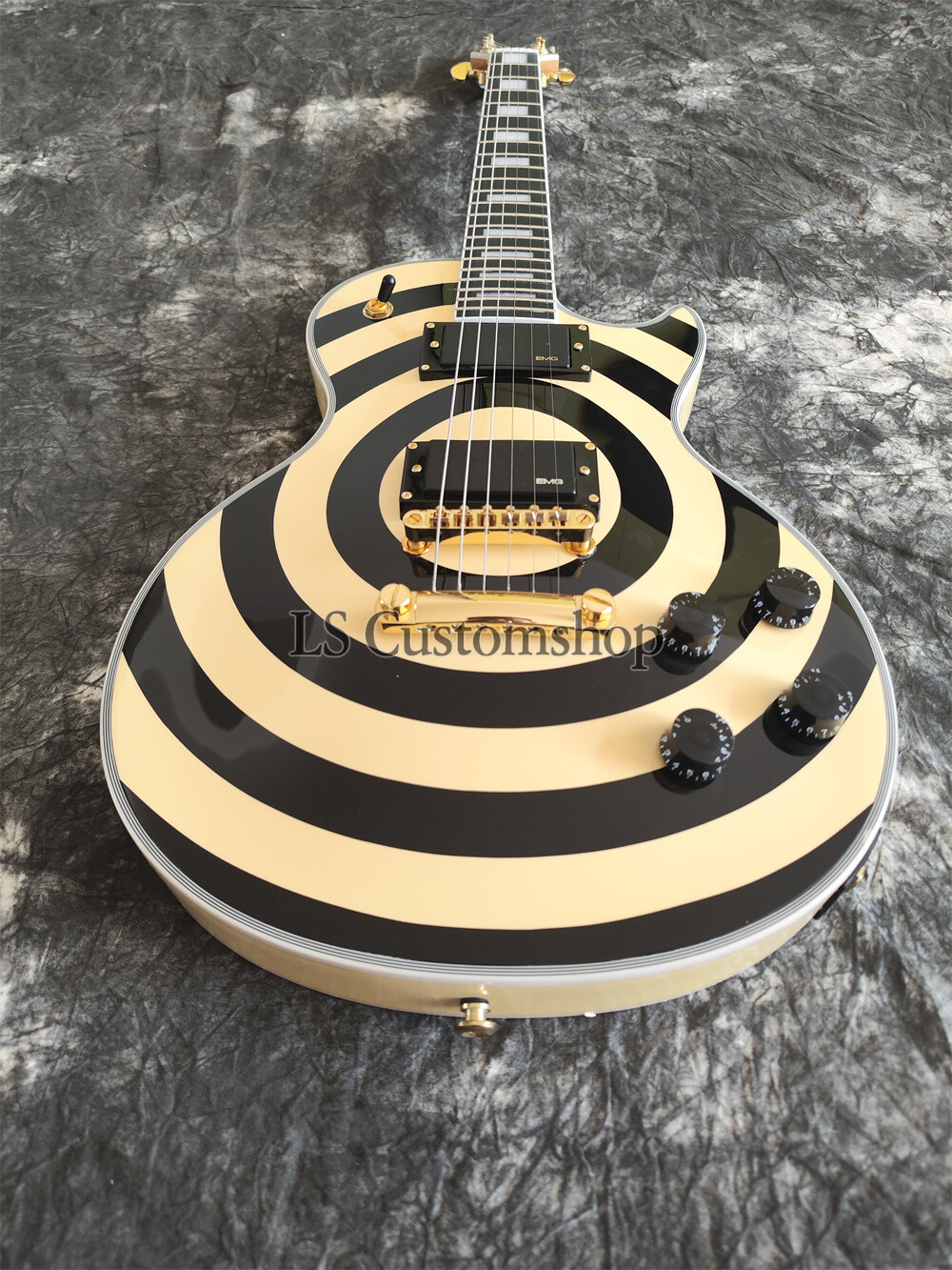 Custom Shop LP Bullseye W Signature Electric Guitar Ebony Fretboard