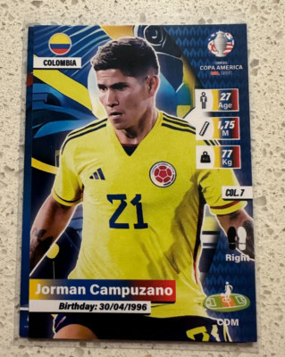 2024 Copa America Cards Carlos Jorman Campuzano Flash Edition Colombia