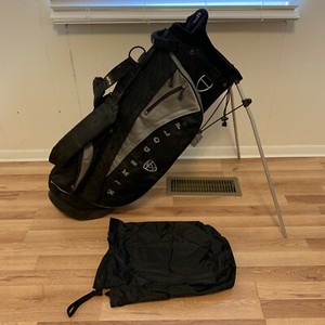 Nike Ultra Light Stand Golf Bag SlingShot Izzo Black White 5 Way W/ Rain Hood | eBay