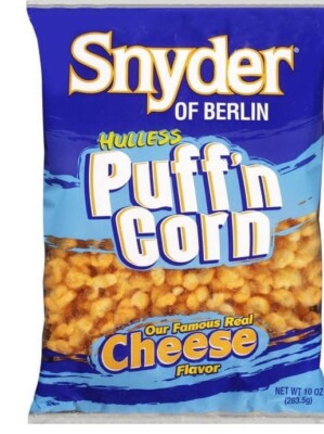 Snyder of Berlin Hulless Puffn Corn Cheese Flavor Popcorn 10 Oz.