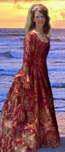 2 PIECE CUSTOM MADE REVOLUTIONARY VICTORIAN / RENAISSANCE / PIRATE DRESSES - Picture 8 of 8