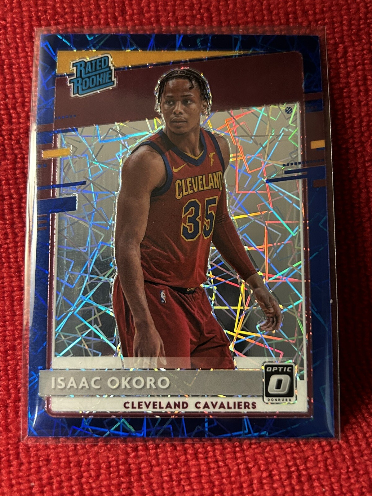 Isaac Okoro -2020 *ROOKIE* Panini Optic Rated Blue Velocity Prizm #155 RC