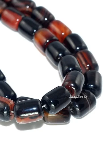 CUENTAS SUELTAS BARRIL PIEDRAS PRECIOSAS ÁGATA MULTITONAL 7,8 pulgadas - Imagen 2 de 3