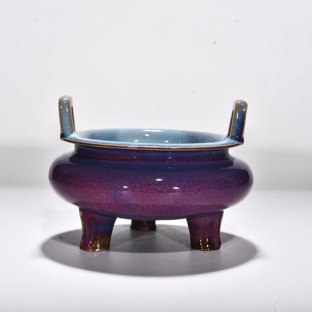 陶瓷紫色中国风香炉| eBay