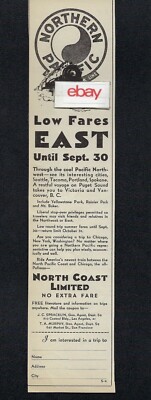  NORTHERN PACIFIC RAILROAD 1930 NIEDRIGE PREISE DURCH COOLE PACIFIC NORTHWEST AD