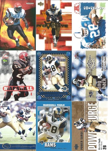Marshall Faulk 9 Karten Lots Sie wählen! ROOKIES INSERTS - Bild 3 von 18