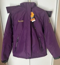MOERDENG Waterproof Ski Jacket Snow Coat Medium unisex purple Winter Parka NWT