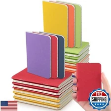 60 Pcs Bulk Pocket Notebook 2.5" x 4" Mini Notebooks Small Wallet Notebooks T