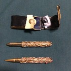 Pen and Pencil Set ● Travel ● Miniature ● Germany ● Gold Tone ● Atique