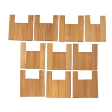10 Pcs, Fijian Mahogany/Genuine Mahogany Tenor Ukulele Guitar Back & Side Sets