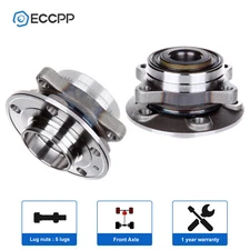Pair Front Wheel Hub Bearings Non-ABS For Volvo XC90 2003 2004 2005 2006 2007