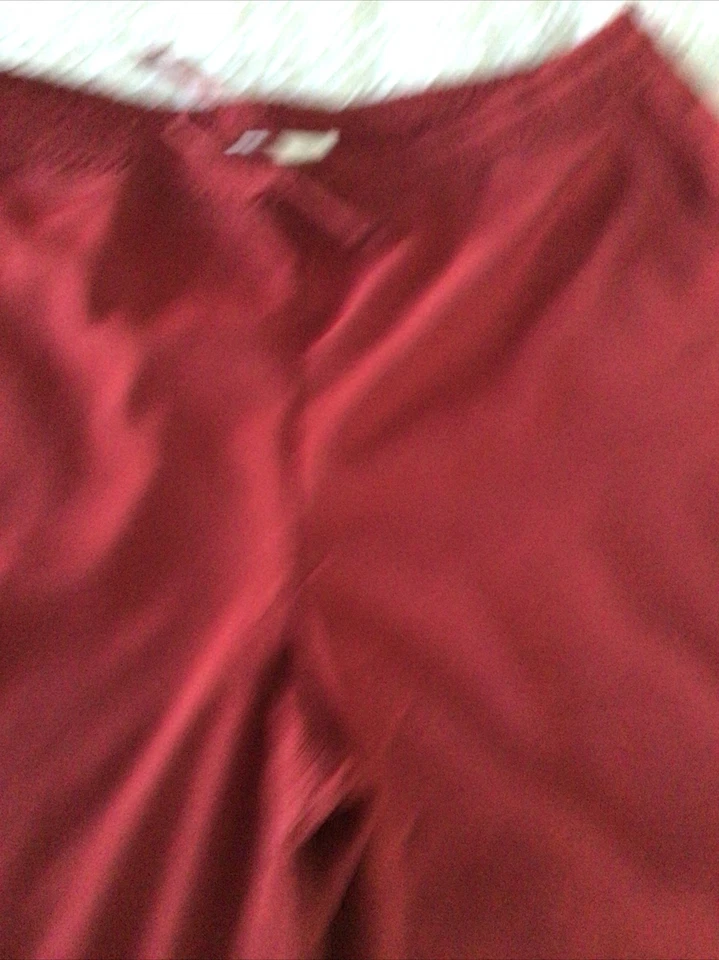 Pantalones Pull On French Laundry Piernas Anchas Rojo Talla 1X Nuevos con Etiqueta Foto 4 de 4