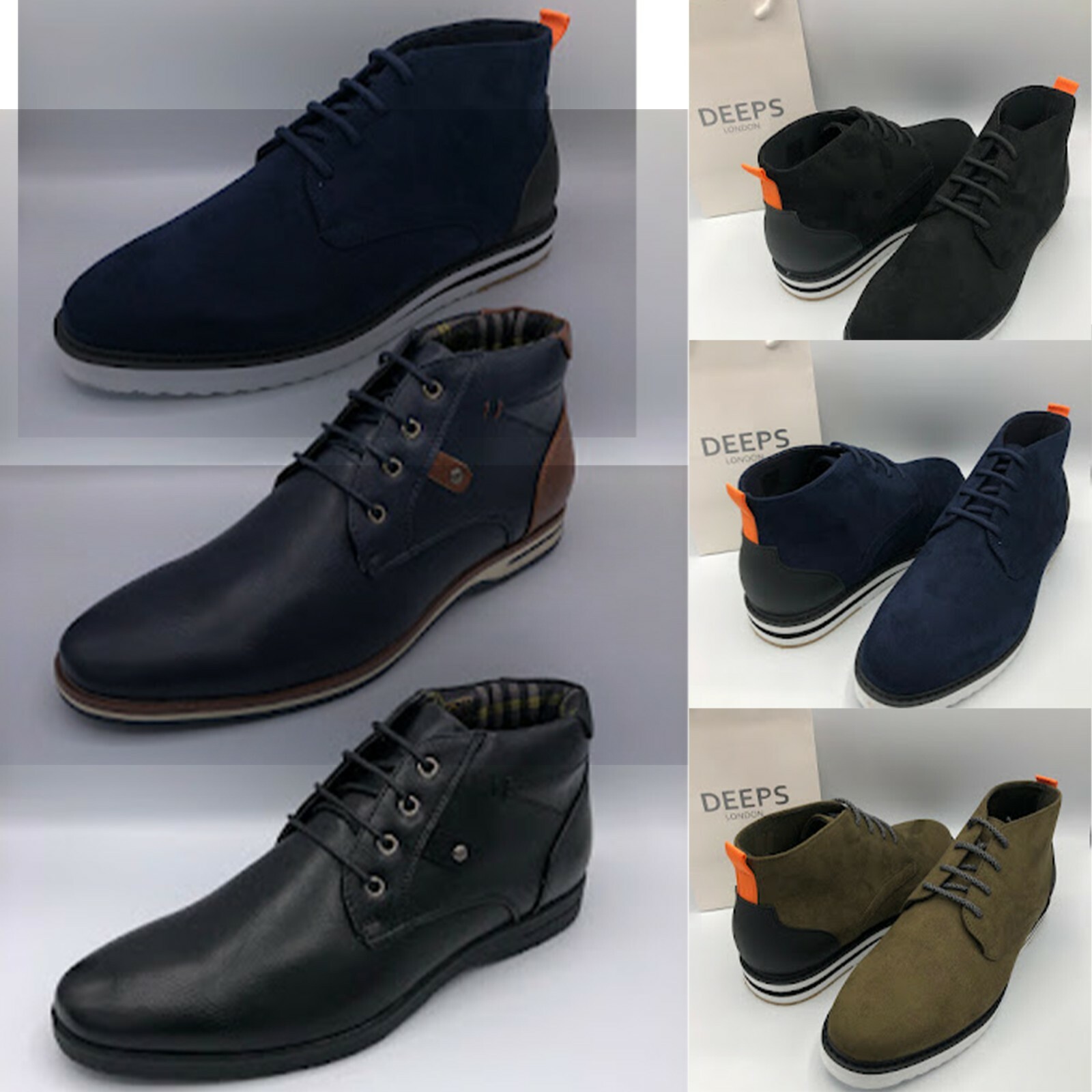 Men's Lightweight Hiking Boots for Trail Work Winter Walking Shoes-image
