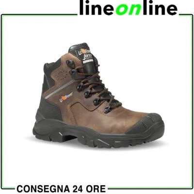 Scarpe antinfortunistiche alte U-Power Greenland UK S3 SRC impermeabili in pelle