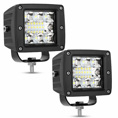 4x 3inch 240W LED Work Lights – Combo Beam, Spot/Flood, IP68 Waterproof