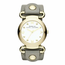 Marc Jacobs Women's MBM1303 Molly Round Grey Strap Watch