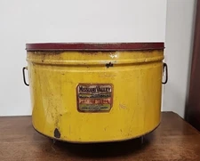 VINTAGE 25LB MISSOURI VALLEY PEANUT BUTTER CANISTER-HOGUE MERCANTILE CO-K.C. MO