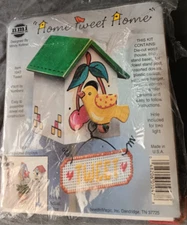 Birdhouse Kit 1047 For Sale Wood HOME TWEET HOME Stitch Paint NMI Home Decor