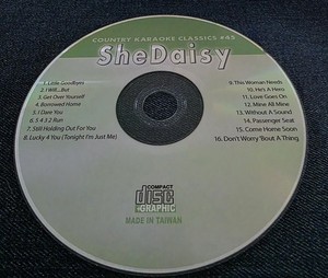 SHEDAISY    COUNTRY KARAOKE CLASSICS CDG DISC 