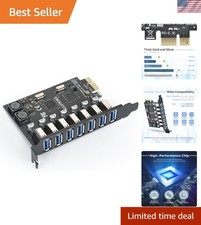 Versatile 7-Port PCI Express USB 3.0 Card - Fast Data Transfer  Compatibility