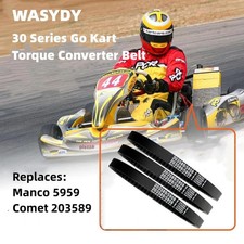 3 Pcs Go Kart Drive Belt Torque Converter 30 Series for Manco 5959 Comet 203589