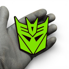 2x Decepticon Transformer Car Badge Fender Emblem 3d Decal 4x4 Green 2x Decepticon Transformer Car Badge Fender Emblem 3d Decal 4x4 Green