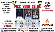 CHRIS PINE 2026 Leaf Pop Century Hobby CASE 10 BOX Break #3348