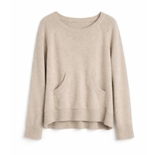 Barefoot Dreams CozyChic Lite Raglan Thumbholes Sweater Size S