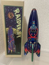 Rocket USA Vintage Tin Toy Rocket RAIDER X1 Made in Japan Showa Retro Unused 