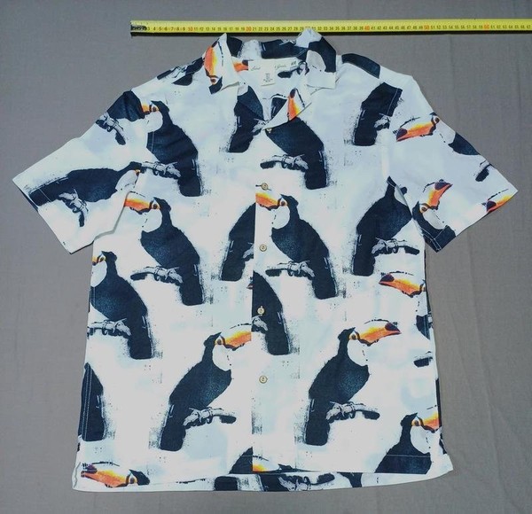 Men H&M T-Shirt White Cotton 36 / S / 44