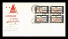 Dr Jim Stamps Washington American Credo Block House of Farnam First Day Cover