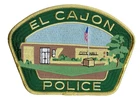 El Cajon (San Diego County) CA California Police 5.5" wide patch - NEW!