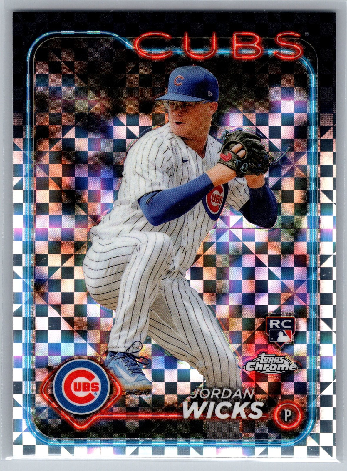 2024 Topps Chrome Jordan Wicks Rookie X-Fractors #67 Chicago Cubs