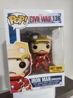 Funko Pop! Vinyl: Marvel - Iron Man (Unmasked) - Hot Topic (Exclusive) #136