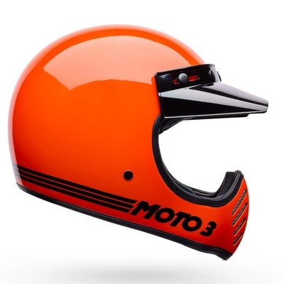 Bell Moto-3 Classic Gloss Orange ECE 22.06 Helm Orange