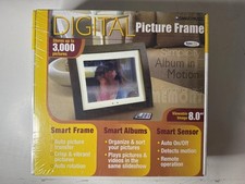 SmartParts SPX8 8" Digital Picture Frame Factory Sealed Stores 3,000 Photos
