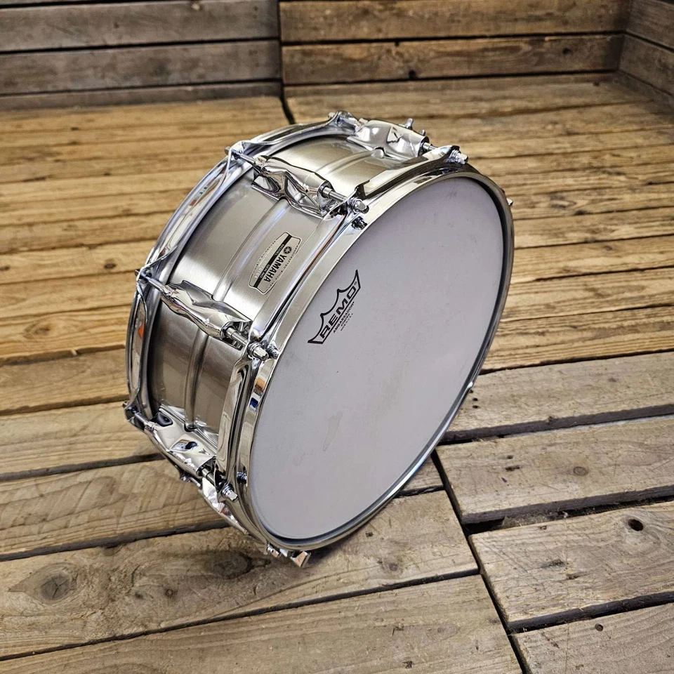Yamaha 14" Recording Custom Snare Drum Stainless Steel USED! RKYC251125 - Image 2 of 4