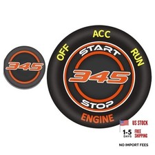 Push Start Button Cover for Dodge Challenger Charger Durango Header Orange