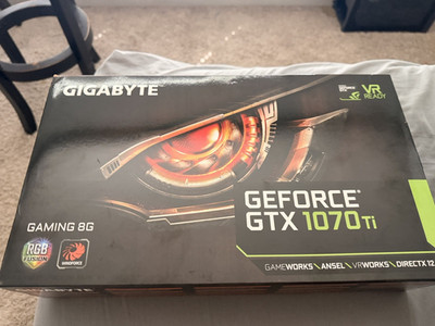 GIGABYTE GeForce GTX 1070 Ti 8GB GDDR5 RGB Fusion VR Ready DX12 HDMI (TESTED)