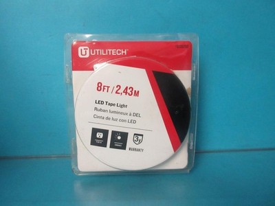 UTILITECH 0709209 8FT 8' FOOT  PLUG-IN TAPE UNDER CABINET LED LIGHTS WHITE NEW