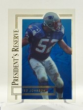 1996 Collector's Edge President's Reserve Card #115 Ted Johnson NE Patriots