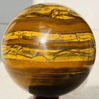 Natural tiger's eye ball quartz crystals sphere gem reiki healing 1480g — photo 10
