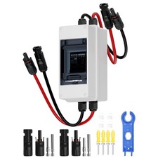 DC 1000V Circuit Breaker, Non Polarized, 30 Amp, 2 Pole, AC DC Disconnect Swi...