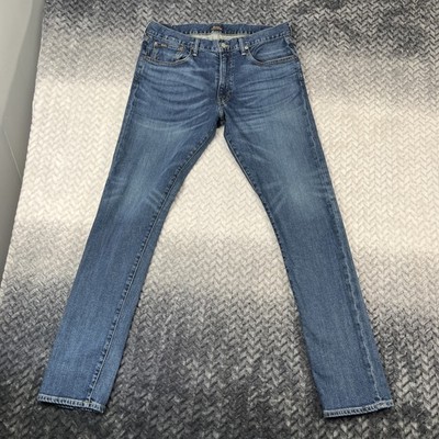 Polo Ralph Lauren Sullivan Slim Jeans Mens 34x34 Med Wash Denim Slim Fit