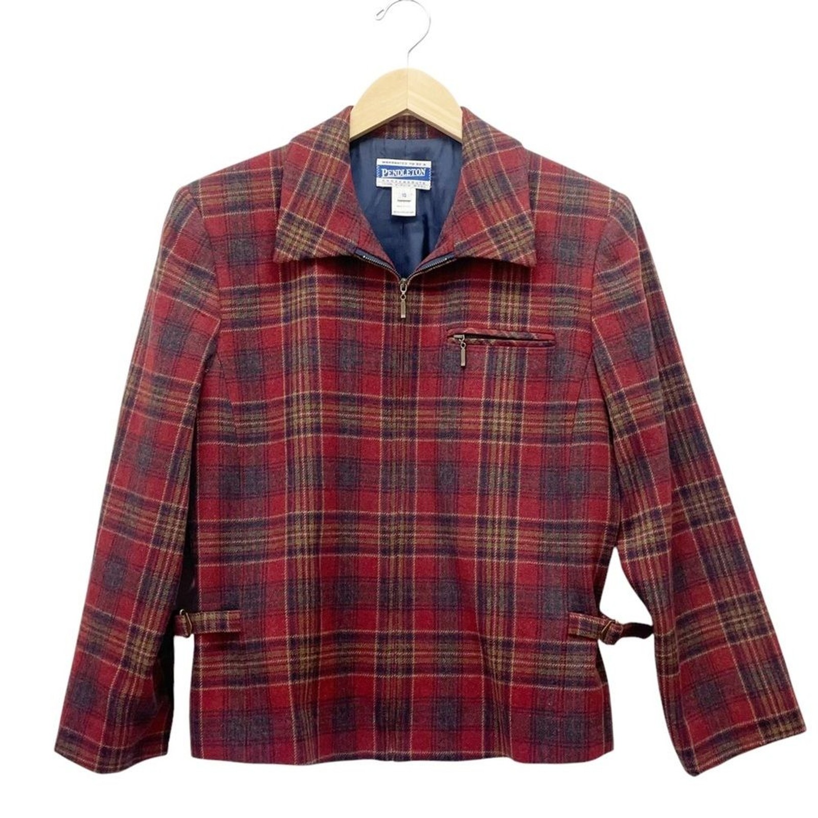 Pendleton Knockabouts Virgin Wool Zip Front Jacke… - image 6