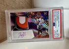 2020 Spectra Joe Burrow Neon Purple RPA RC 3 Color Patch AUTO /35 PSA 8 Auto 10