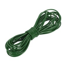 5.5 Yard 2mm Round Leather Cord Lacing String for DIY Crafts, Dark Green