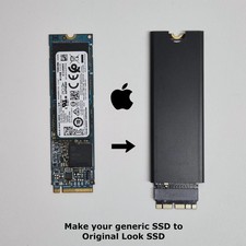 Apple Mac Pro 2013 A1481 NVMe SSD Converter Adapter w/ Heatsink Complete Set